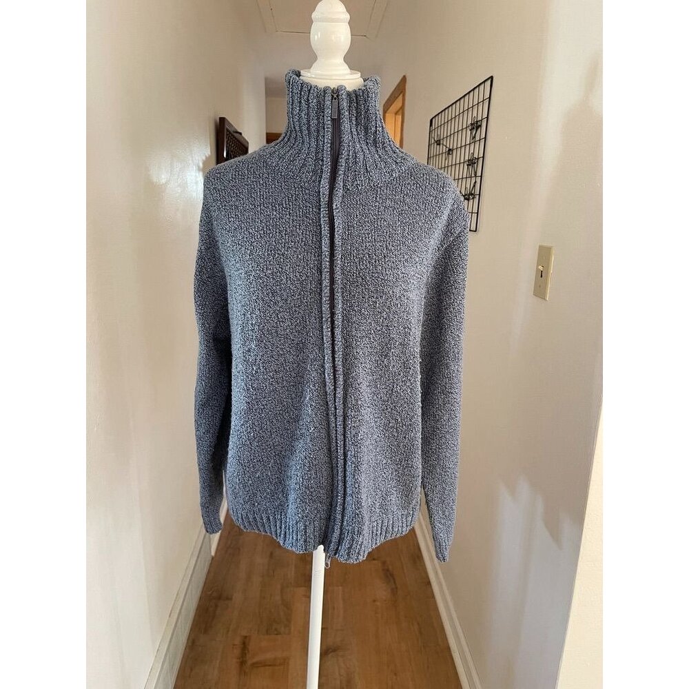 EUC Carolyn Taylor Essentials Acrylic Zip-Up Sweater